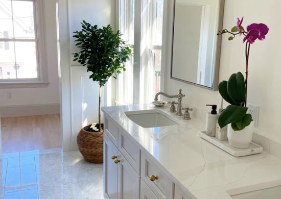 new vanity, new counter top bathroom renovation